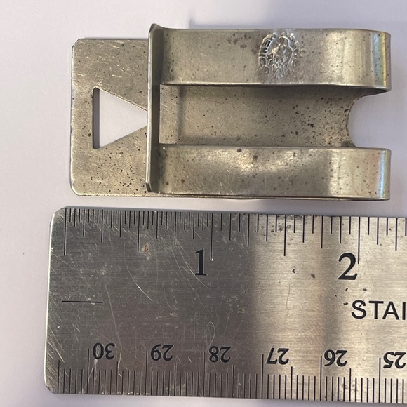 Sterling silver Abalone money clip Mexico vintage - Picture 6 of 12